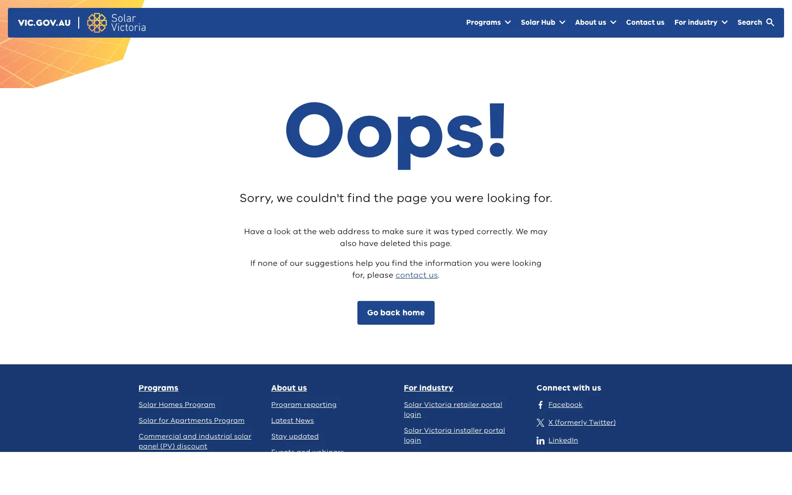 Solar Victoria battery storage rebate page