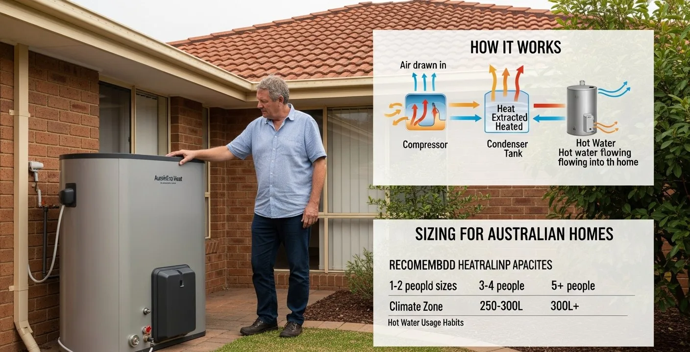 Heat Pump Hot Water: How It Works + Sizing for Australian Homes