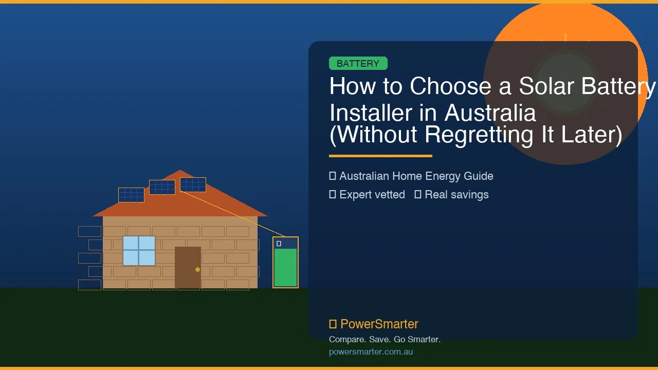 How to Choose a Solar Battery Installer in Australia (Without Regretting It Later)