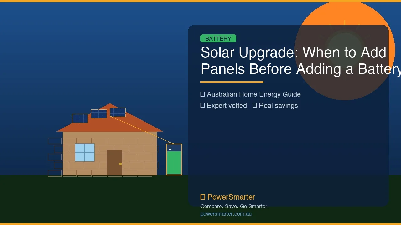 Solar Upgrade: When to Add Panels Before Adding a Battery